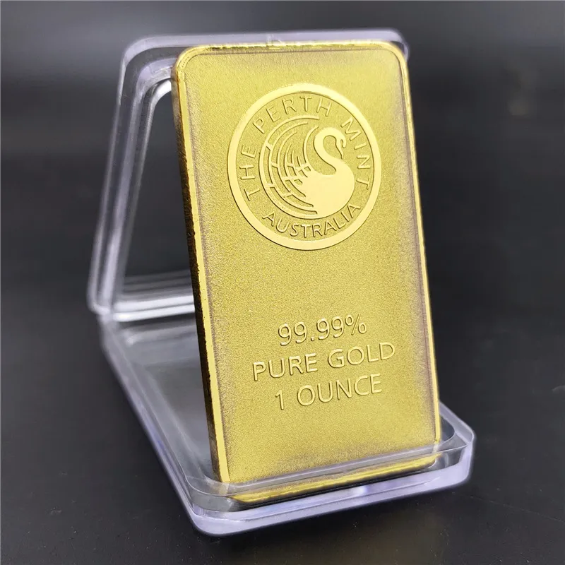 Alloy Plating Swan Square Commemorative Coin - Gold