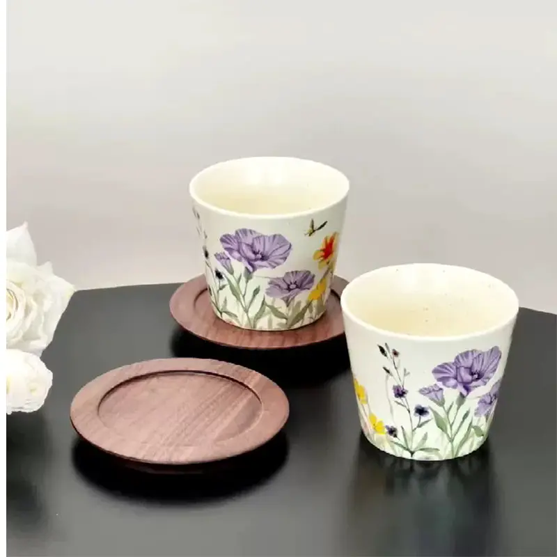 Retro Hand-held Latte Art Coffee Cup