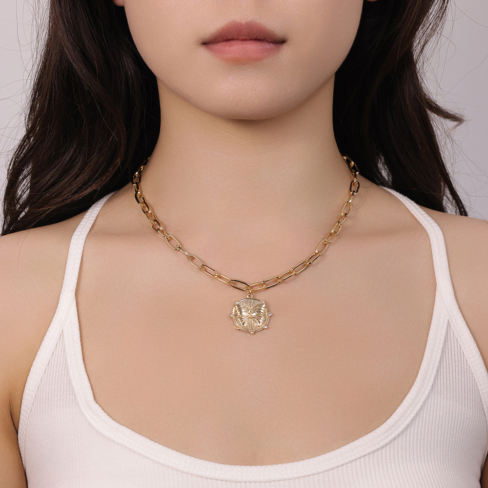New Arrival Womens Copper-Gilded Butterfly Pendant Necklace