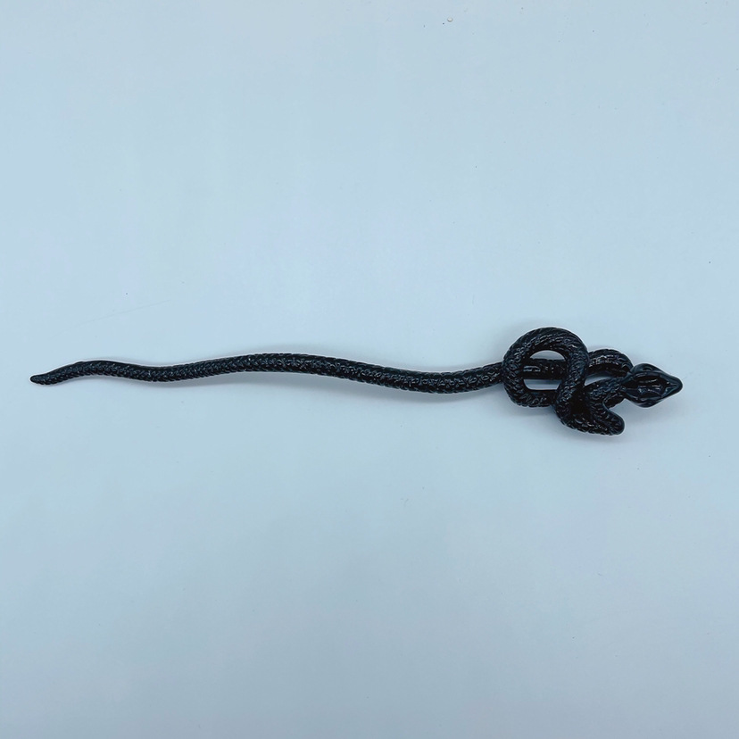 Silver-Plated Snake Hairpin, picture 4 of 4