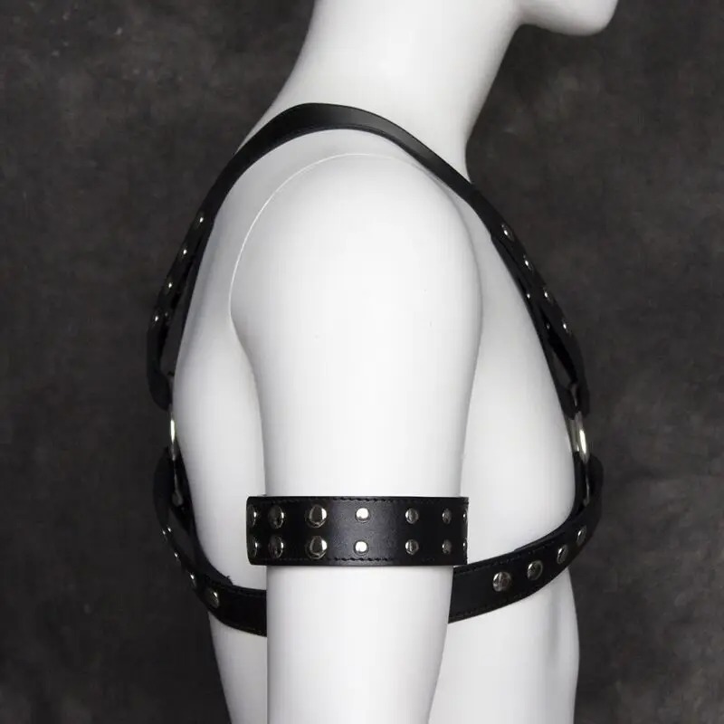 Men's Decorative Bound Leather Armband 3