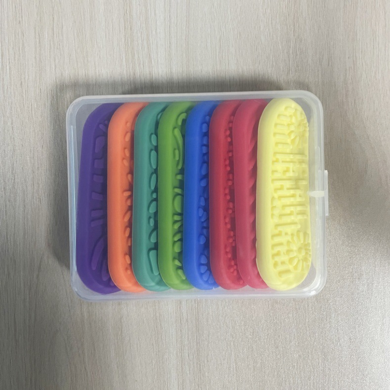 Fidget Toys Sensory Stones For Kids Soft Silicone Textured Stress-Relief Toy