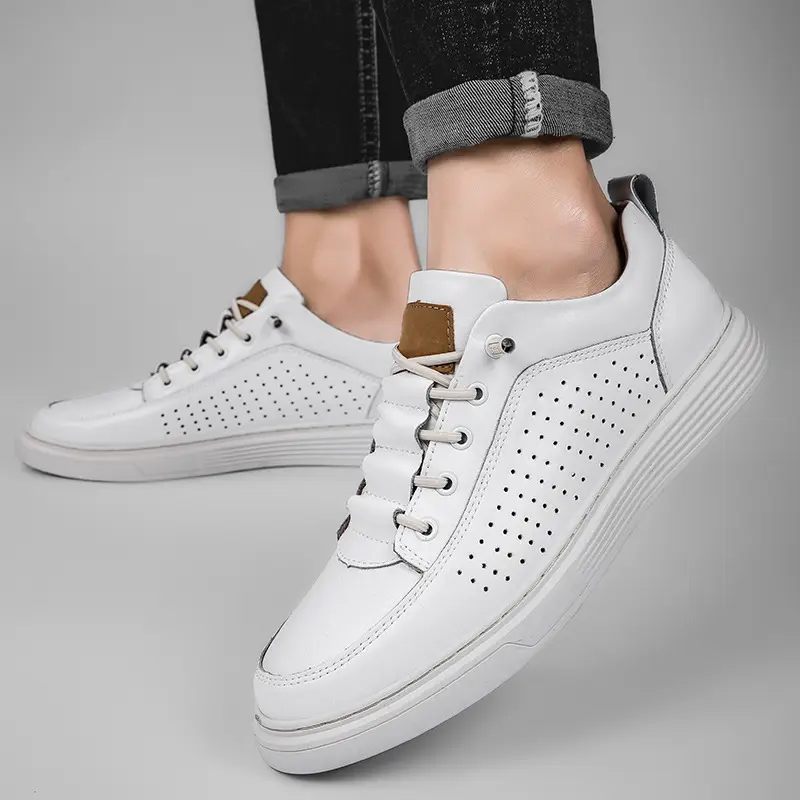 Men's Plus Size Leather Skateboard Shoes Retro