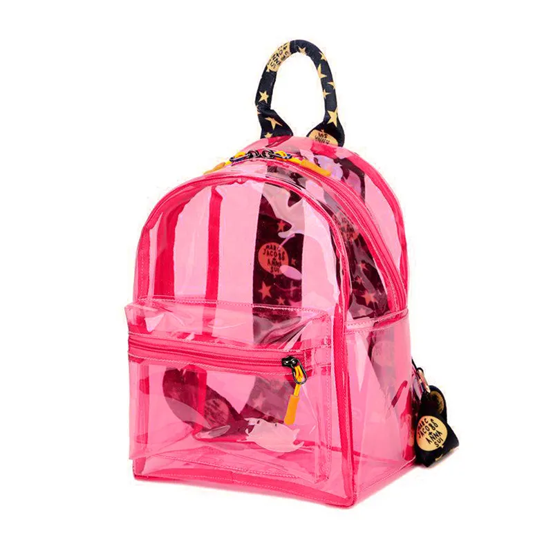 Waterproof PVC Backpack Travel Girls - Pink