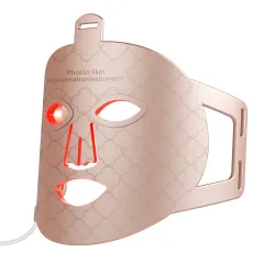 Silicone LED Mask Instrument Large Row Of Lights IPL Device Household - Peach - View 1