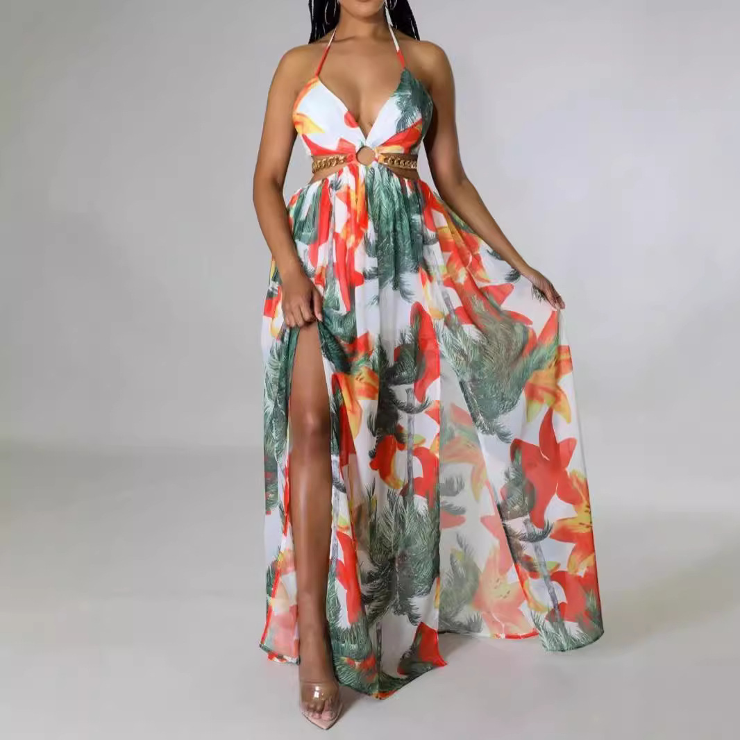 Summer Women's Printed Polyester Dress