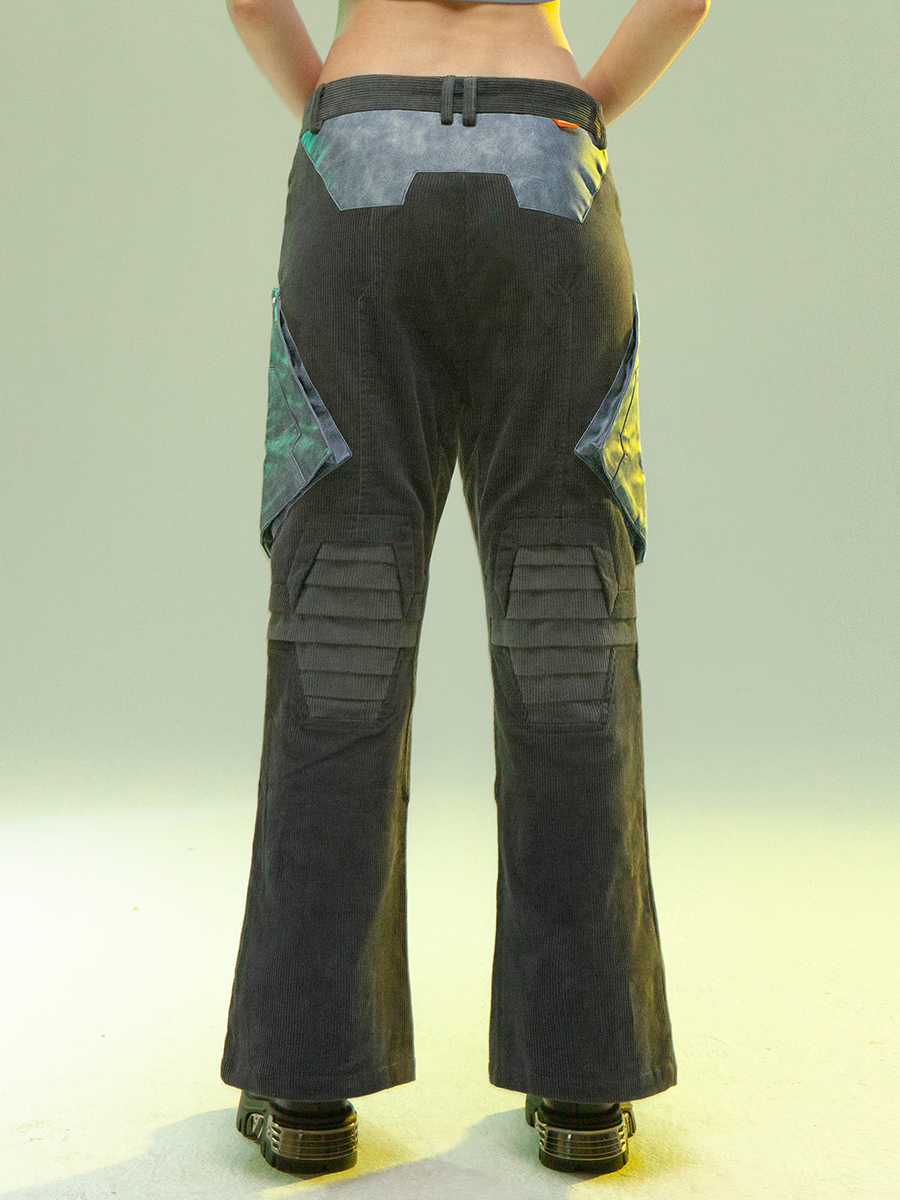 Corduroy Locomotive Style Slightly Flared Pants