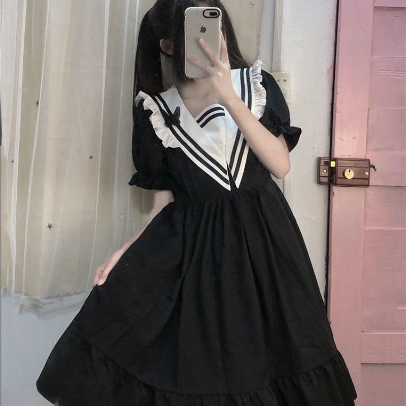 Girls' Korean-style Slimming Mid-length A- Line Skirt