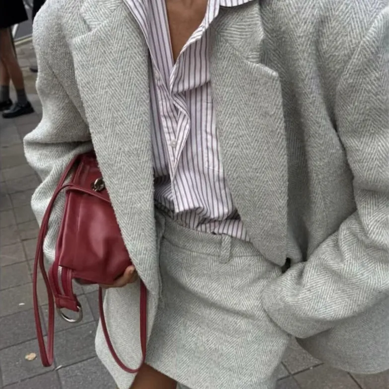 Autumn And Winter New Casual Woolen Outside Women