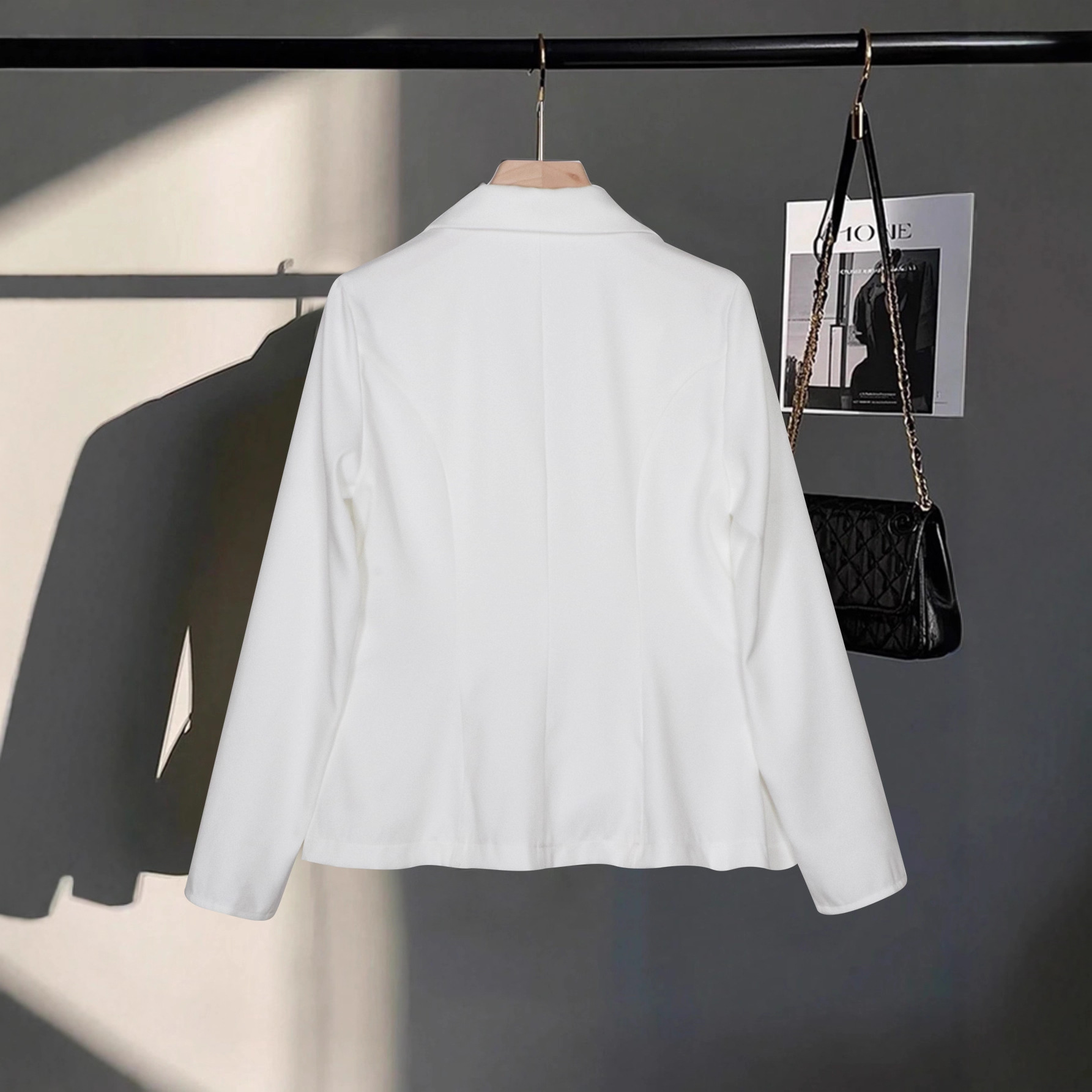 New Springautumn High-end Double-breasted Cropped Blazer - Image 1