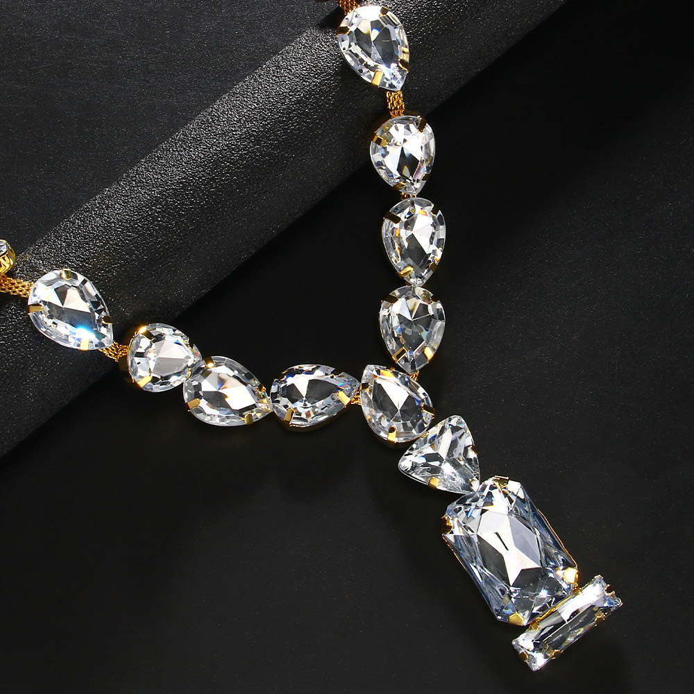 Water Drop Necklace Exaggerated Personalized Necklace Queen Accessories