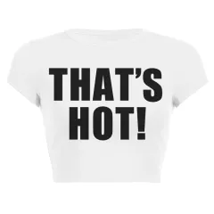 High Waist Short Sleeve T-shirt Women's Summer - White - View 1