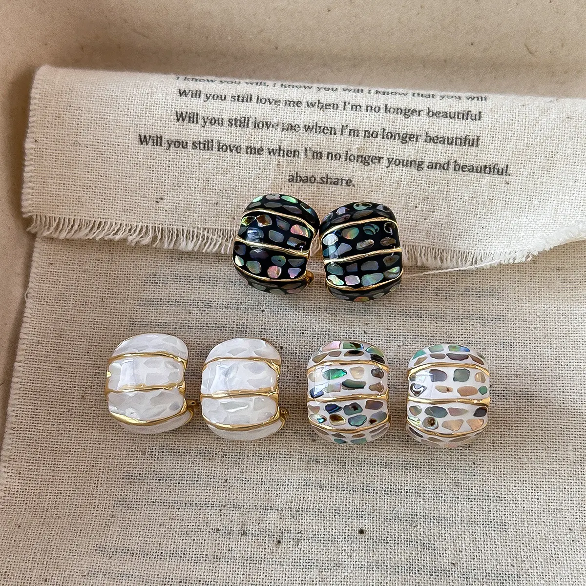 Retro-chic Colorful Square Stud Earrings