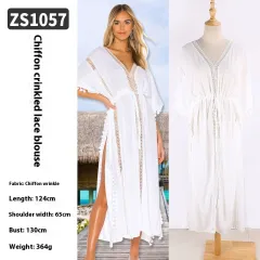 Beach Robe Bikini Swimsuit Blouse Long Dress - Zs1057 Style - View 1