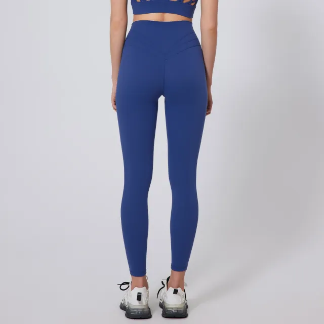 Nude Feel High Waist Yoga Pants Women's Sports Tights Fitness Pants Navy Blue - Shop at LoveMi