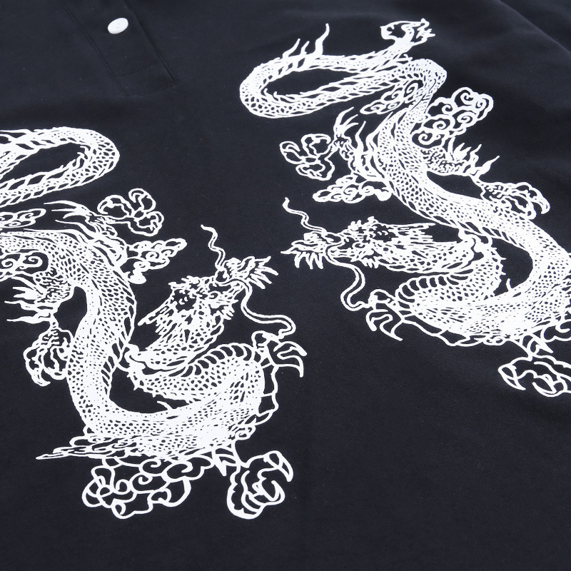 Title 17, Donker Japanse Dragon School Girl T-shirt, een ...