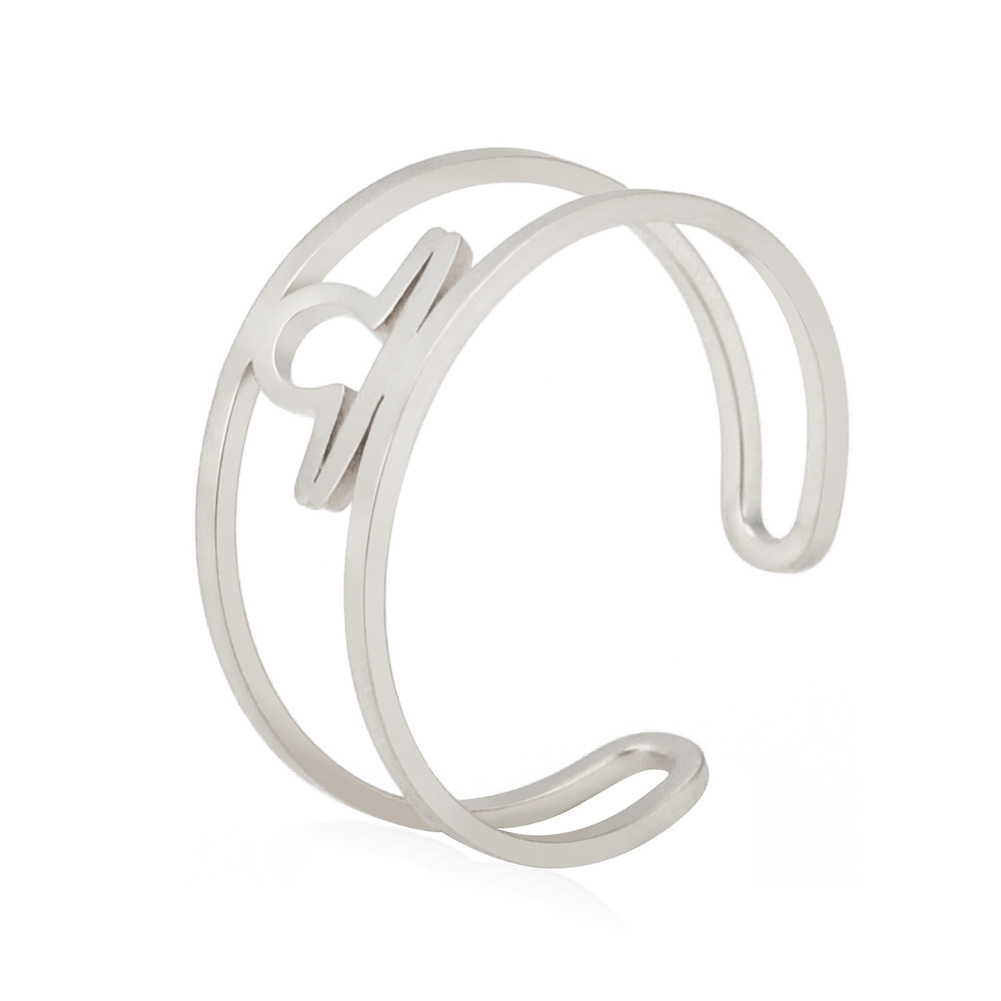 Special-interest Design Girls Twelve Constellation Stainless Steel Ring