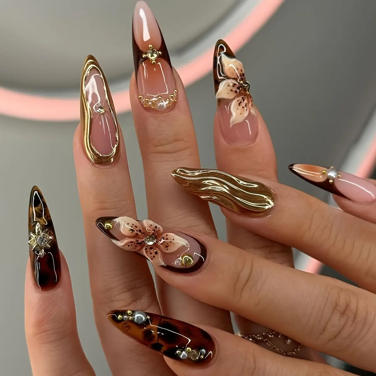Gorgeous Sweet Cool Flower Design Press-type Wear