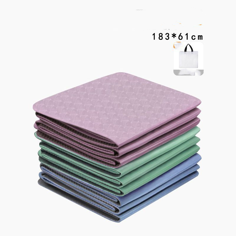 Folding Mat Foldable Yoga Mat Non-slip Outdoor Thickened Plus-sized Widened Dance Student Nap Mat