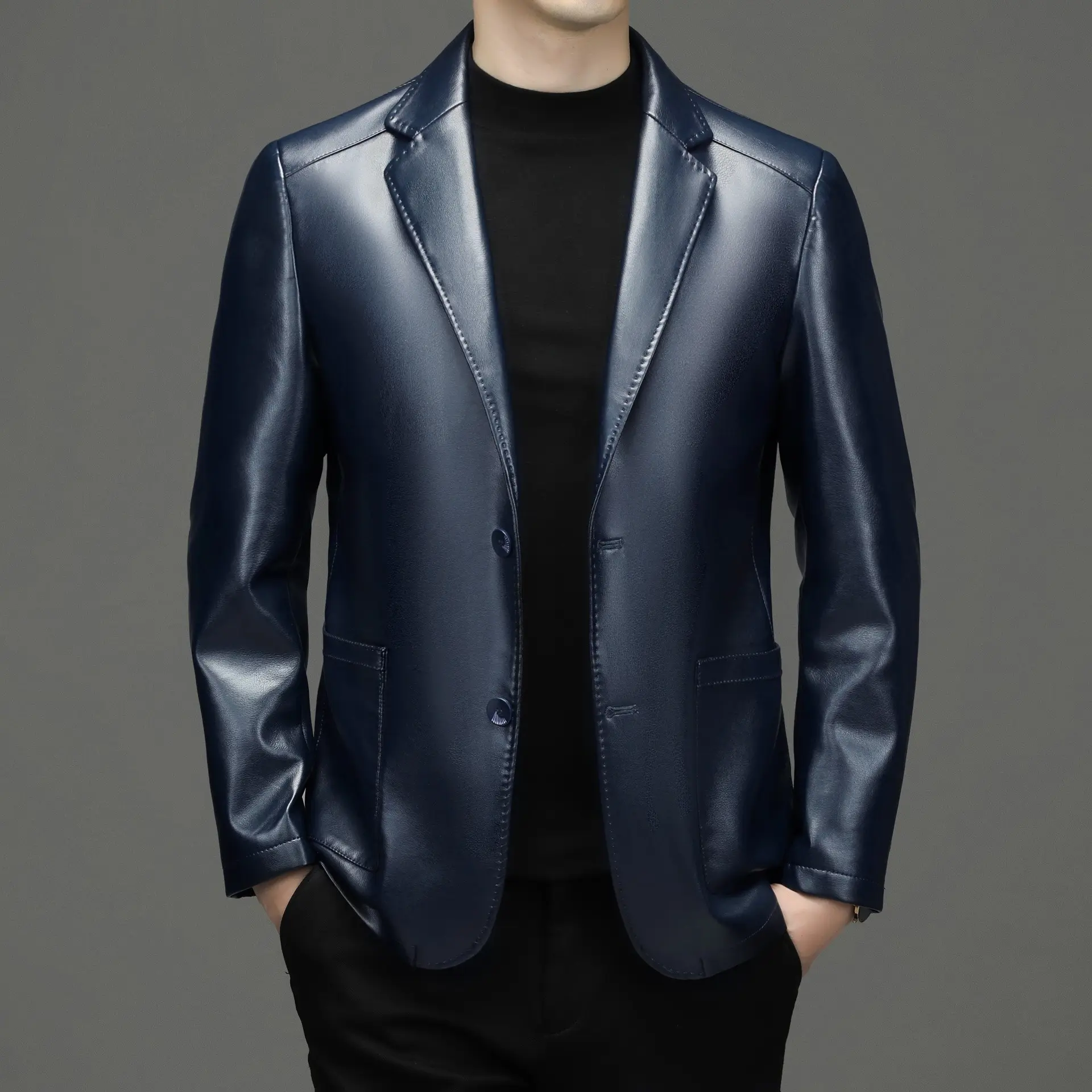 Sheepskin Suit Collar Men's Autumn And Winter