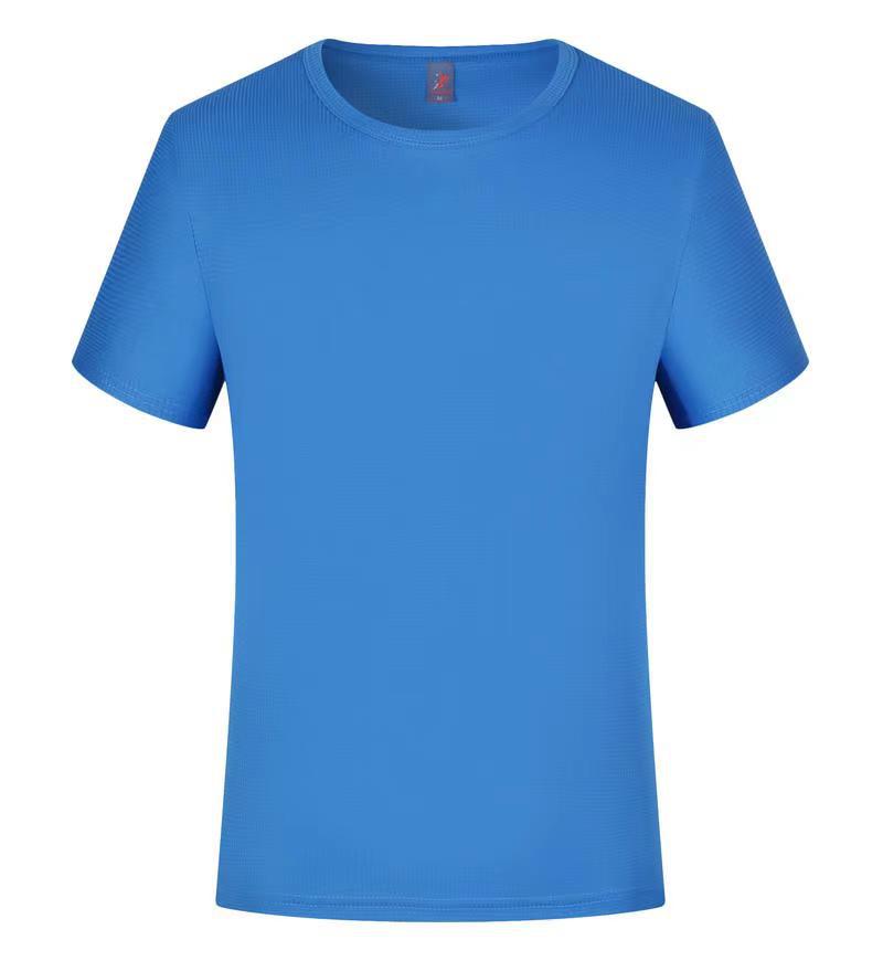 Ice Silk Quick Drying Clothes Short Sleeve Round Neck T-shirt