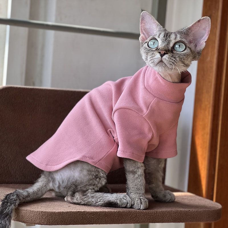 Spring Autumn And Winter Soft Base-Layer Shirt Suitable For Hairless Cats