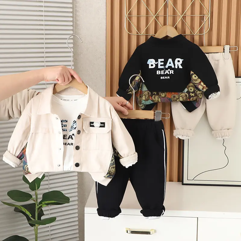 Childrens Cozy Outfit Stylish Top And Pants
