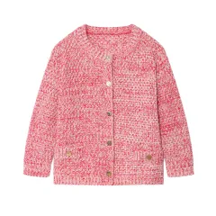 New Women's Fashion Design Knitted Coat - Pink - View 1