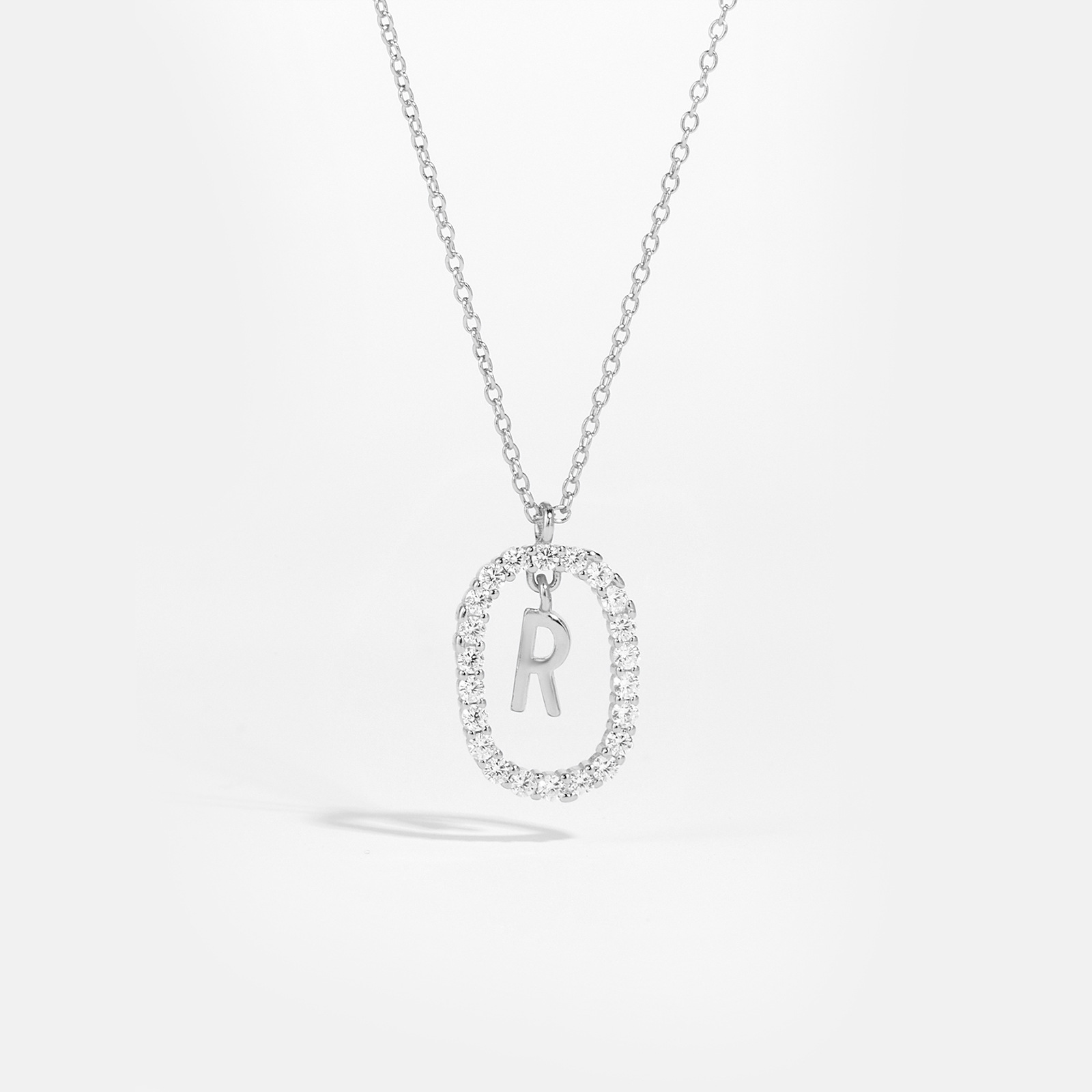 Light Luxury Ornament 925 Silver Letter Necklace Plated