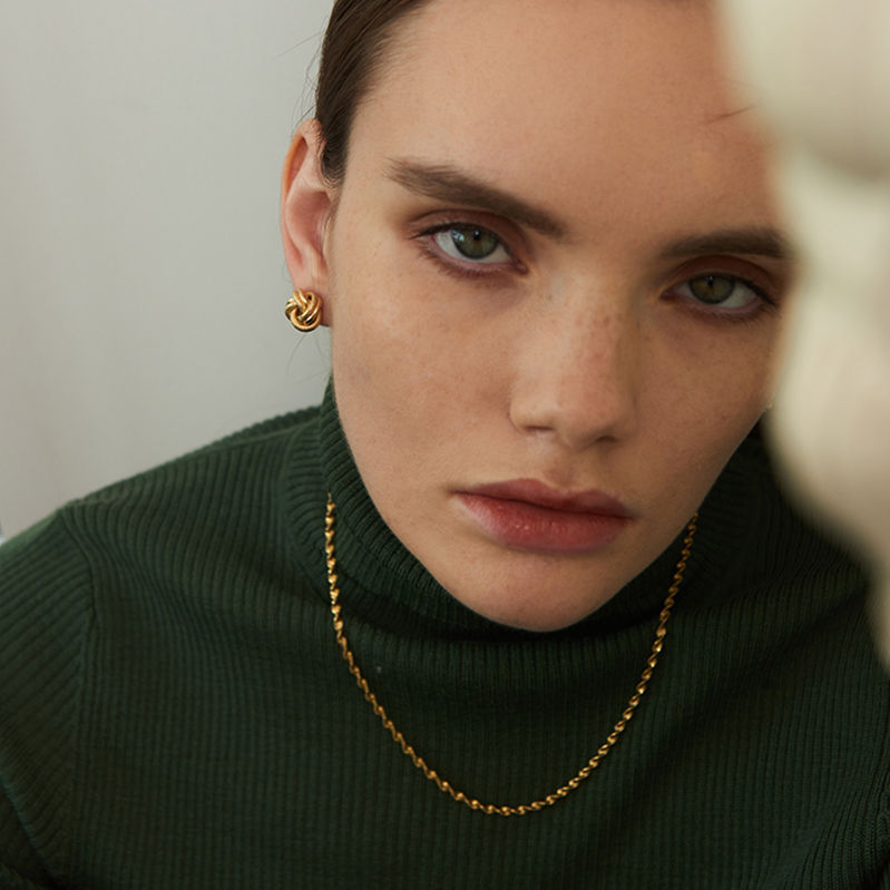 New European And American 18K Gold Plating Earrings