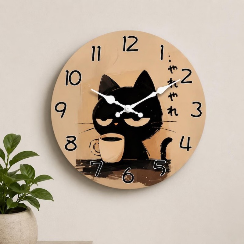 Round Wooden Wall Clock, picture 5 of 9