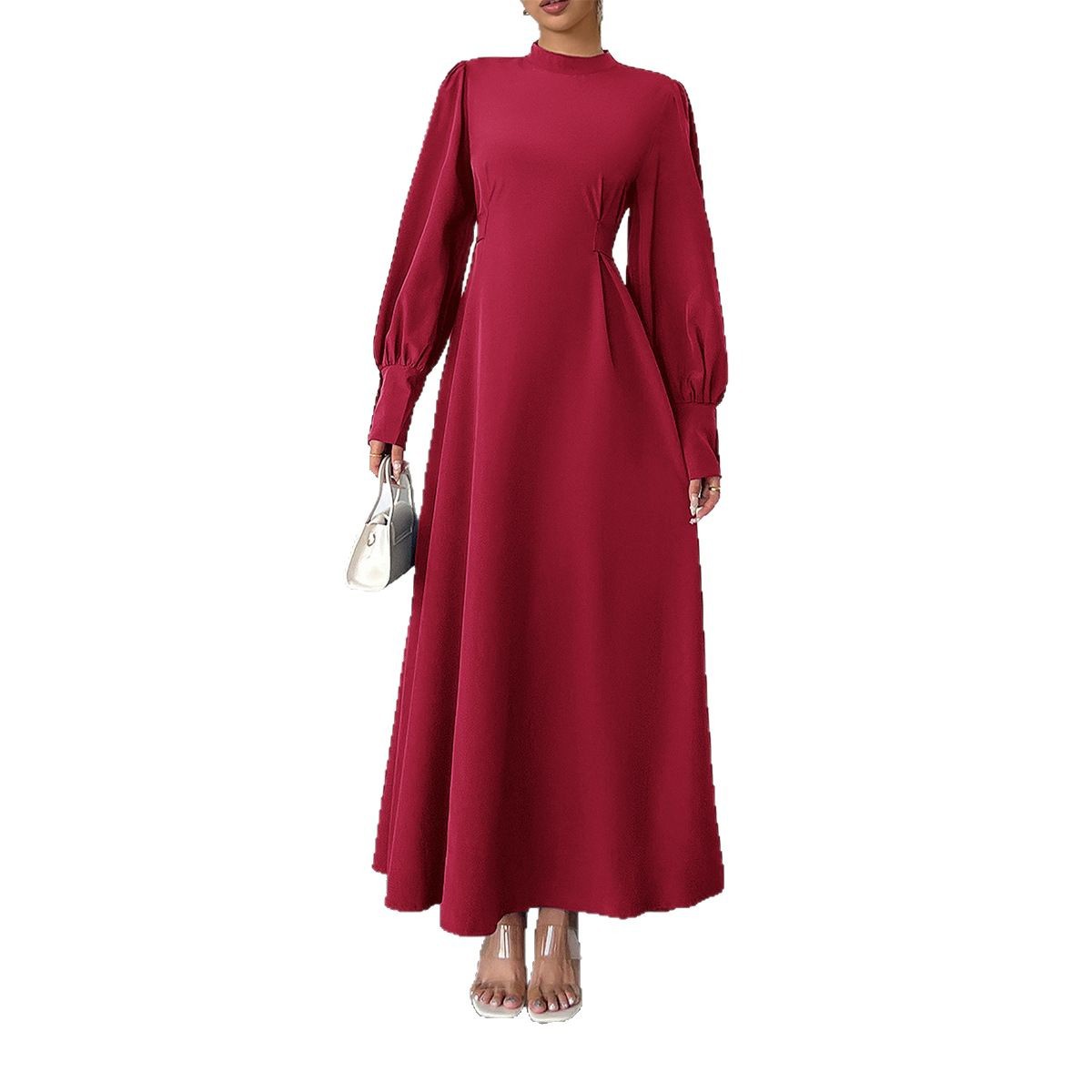 Holiday Leisure Style A- Line High Waist Dress Women's Clothing