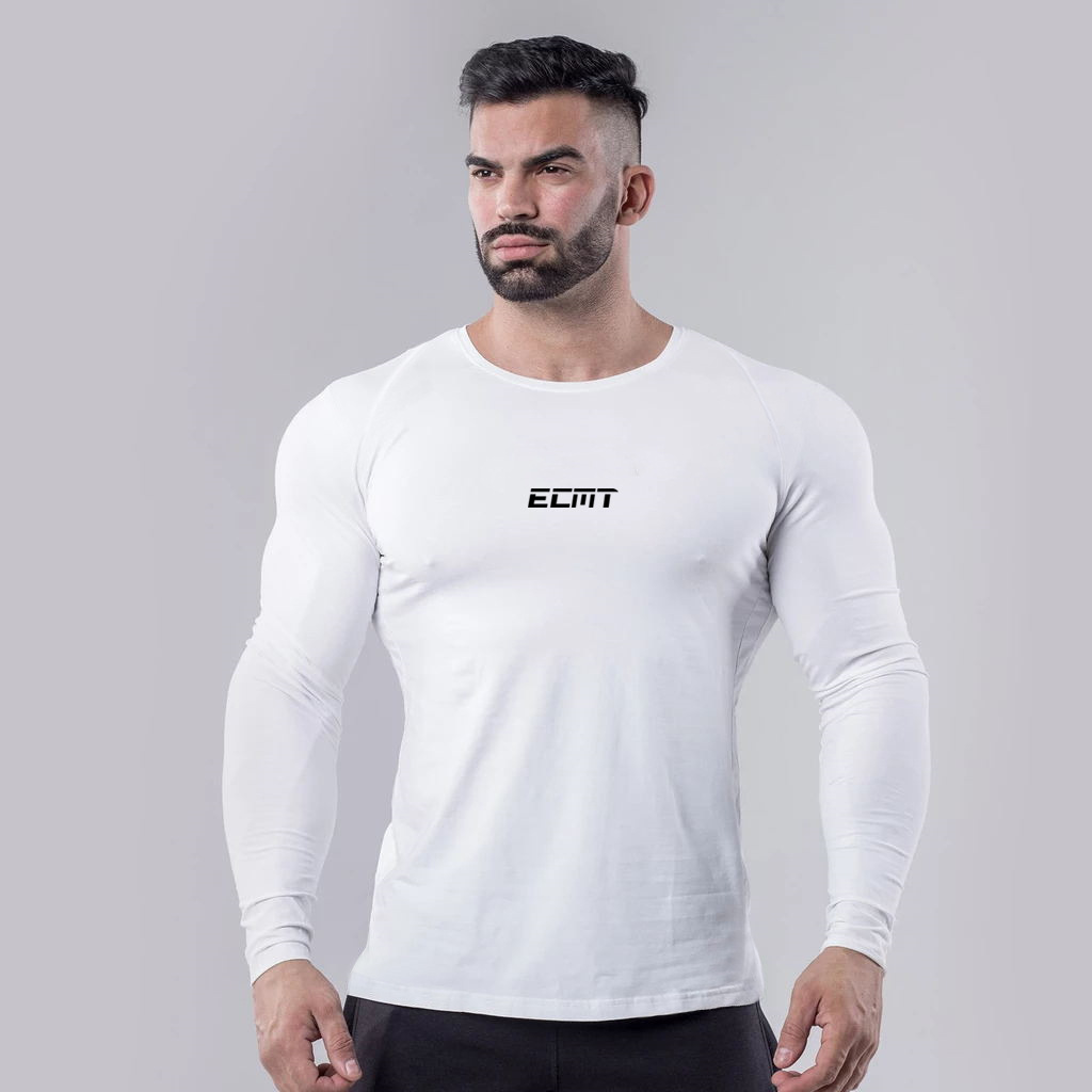 Title 9, T-shirt de sport fine pour hommes col rond slim...