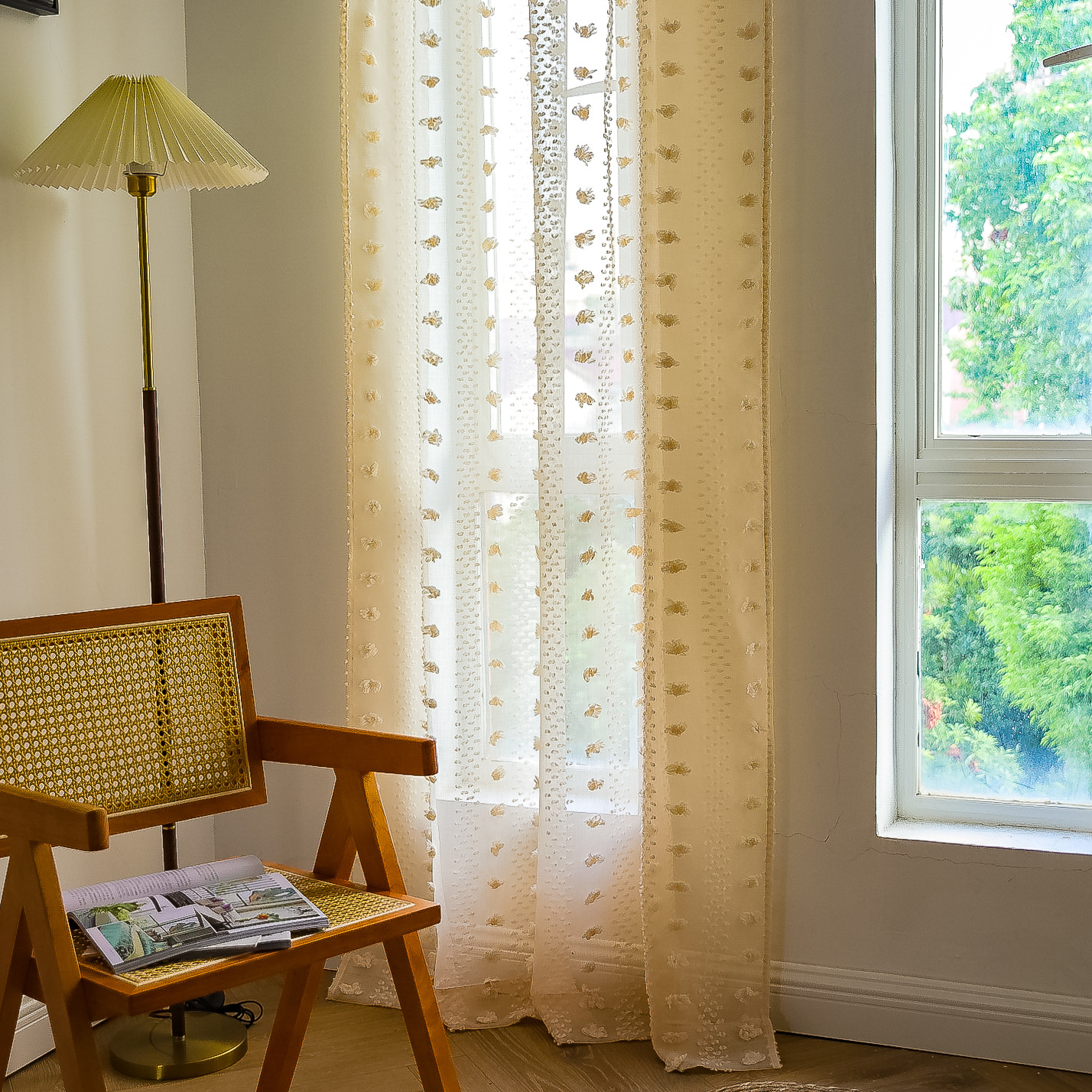 Bohemian Thin Tufted Curtains