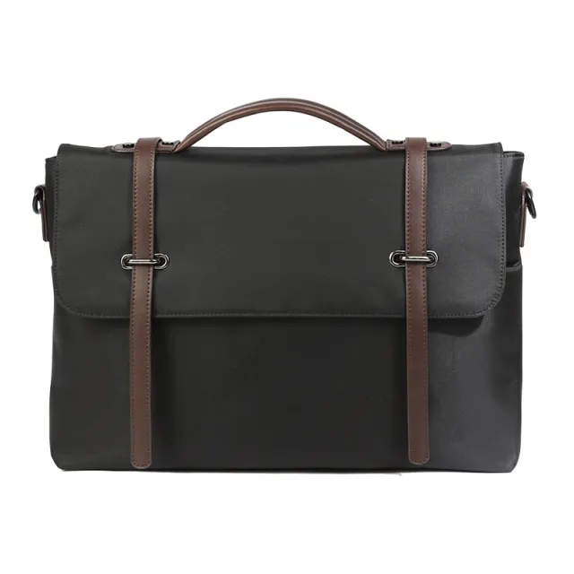 Men's Portable Casual Canvas Shoulder Bag Black - Shop at LoveMi