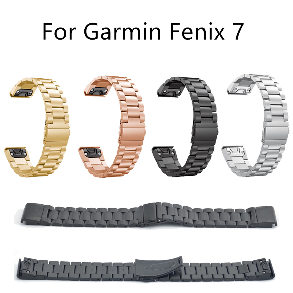 Quick-release Three-link Metal Watch Strap