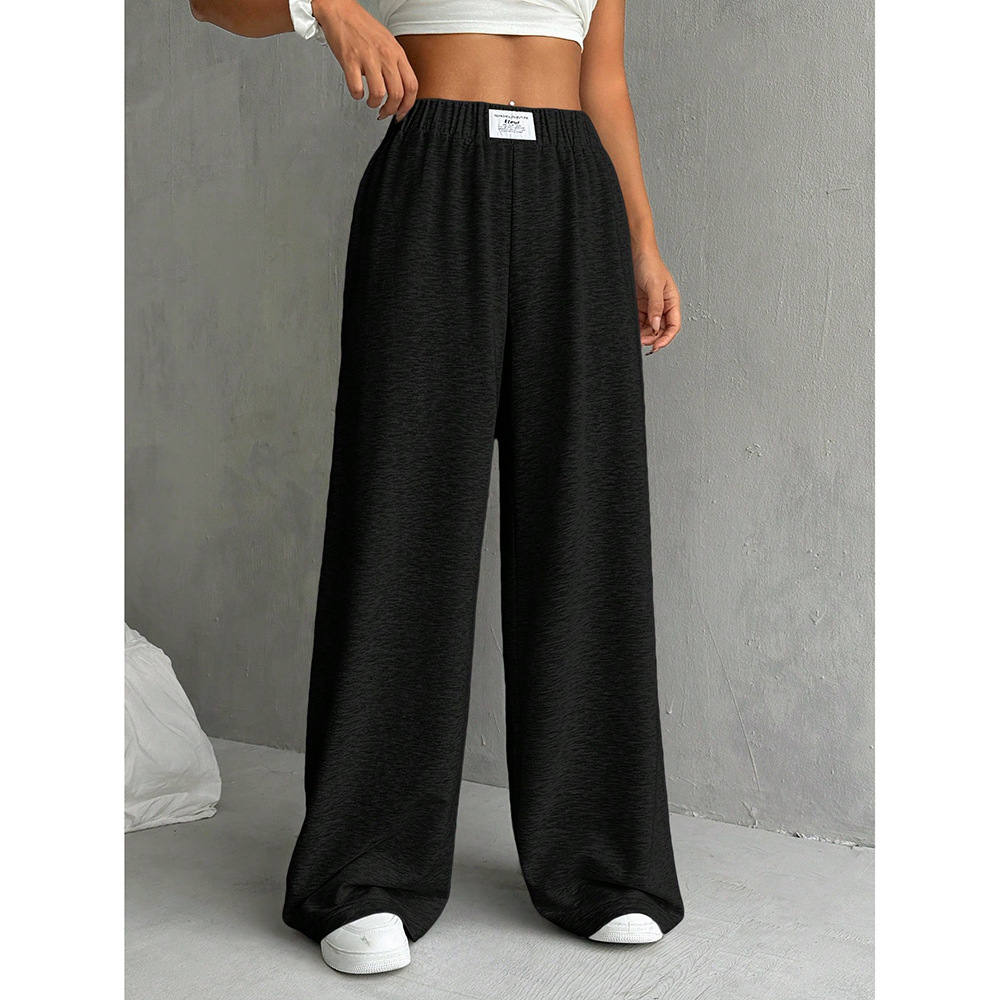 Comfortable Loose High Waist Wide leg Pants Ins Fashion Black - Shop at LoveMi