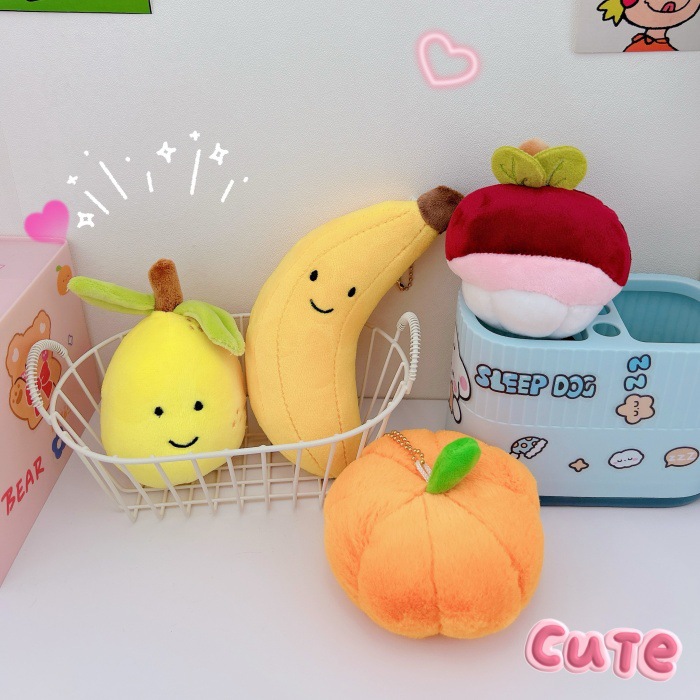 Title 6, Creative Plush Cute Fruit Keychain Pendant