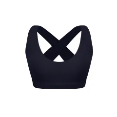 X-type Hollow-out Beauty Back High Elastic Sports Bra - Black - View 1