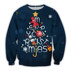 3D Digital Printing Christmas Hoodie - Yq0334 - View 1