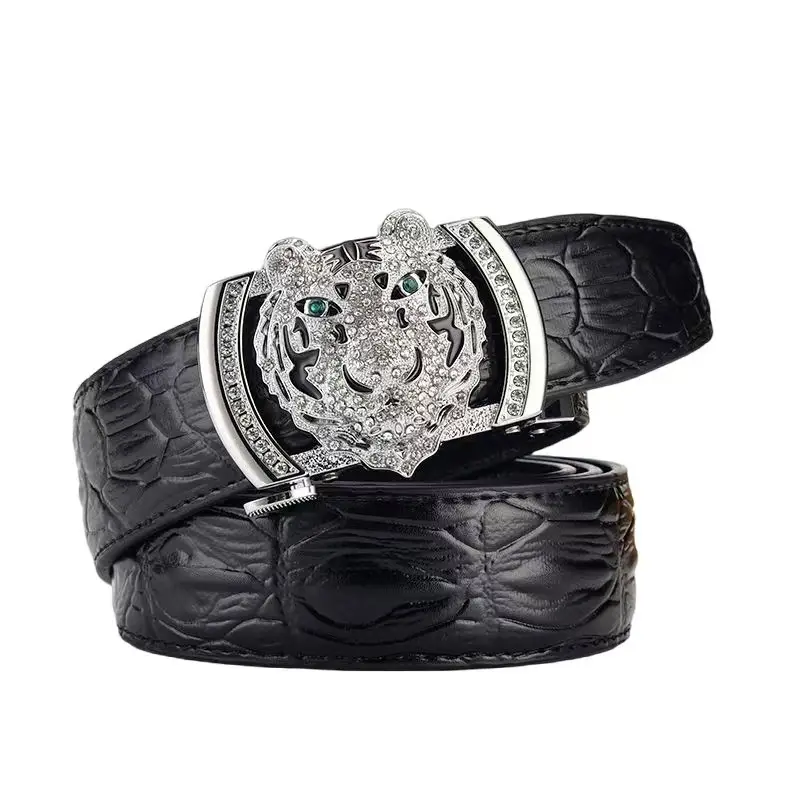 Men's Automatic Leather Buckle Belt