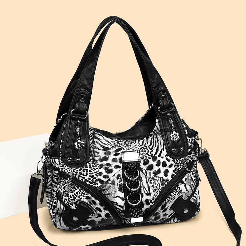 Fashionable Large-Capacity Womens Casual Tote Crossbody Bag