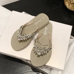 Women's Fashion Non-slip Wear-resistant Flip-flops - Grey - View 1
