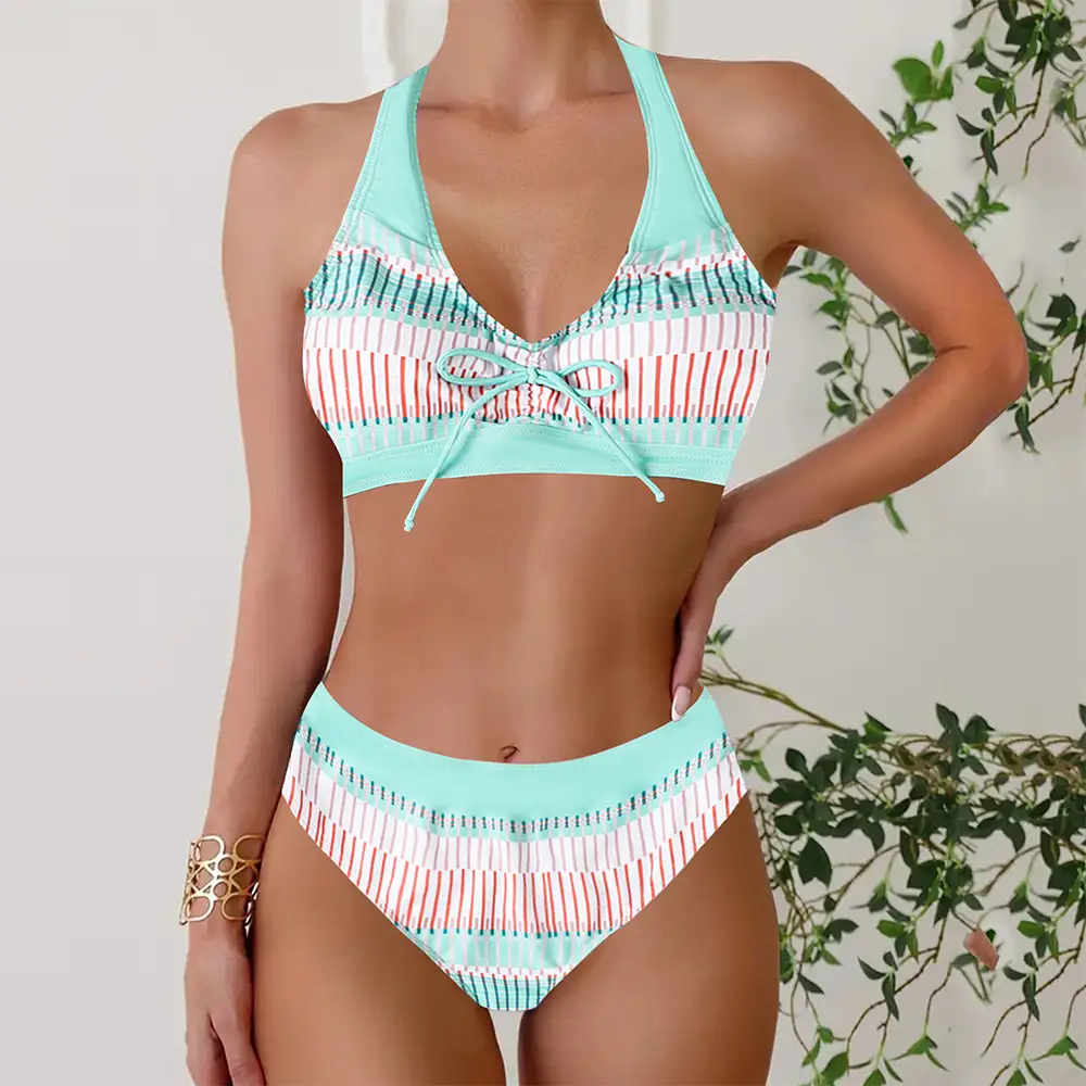 Printed Top Womens Casual Fashion Bikini Swimsuit New Arrival Plus-Size Swimwear