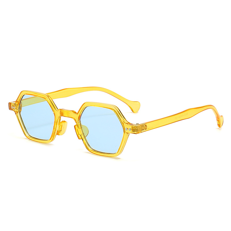 Yellow Frame Blue Lens