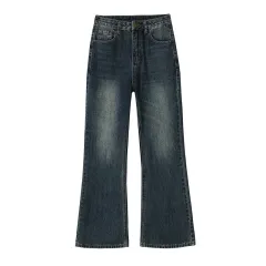 Retro Loose Micro-flared Jeans For Women - Trousers - View 1