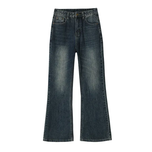 Retro Loose Micro flared Jeans For Women Trousers - Shop at LoveMi