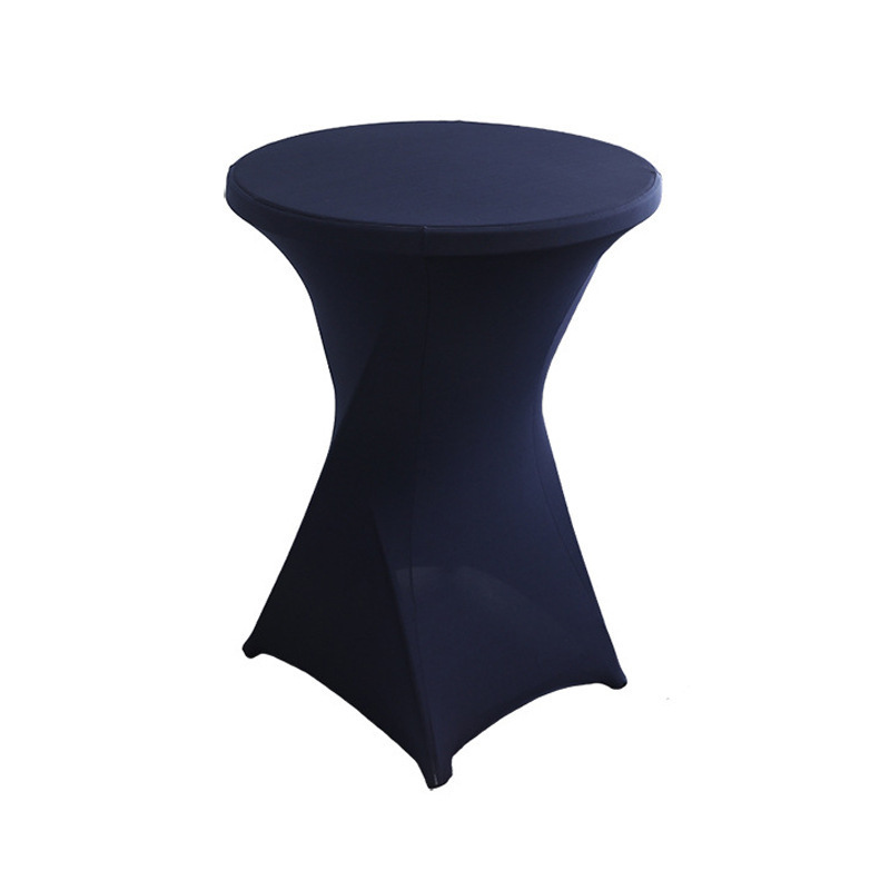 Modern Decorative Solid-Color Polyester Round Stretch Table Cover