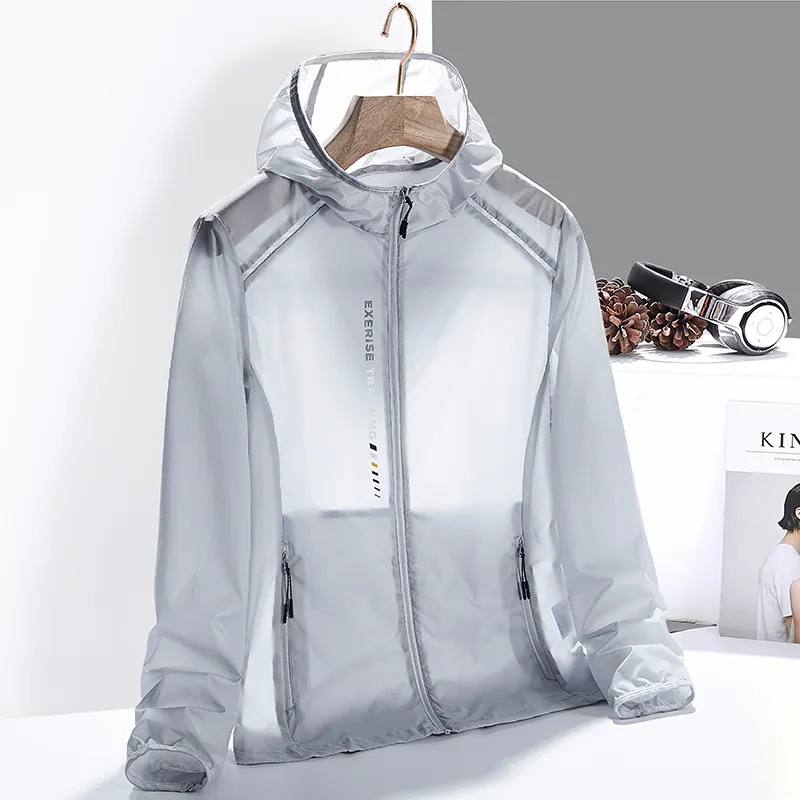 Outdoor Night Reflective Couple's Lightweight Sun Protection Clothing - Silver Female