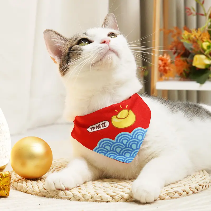 Adjustable Triangular Binder Decorations Pet Scarf Bib